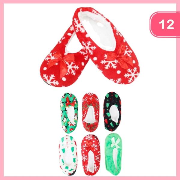 CHRISTMAS SLIPPERS (12 UNITS)
