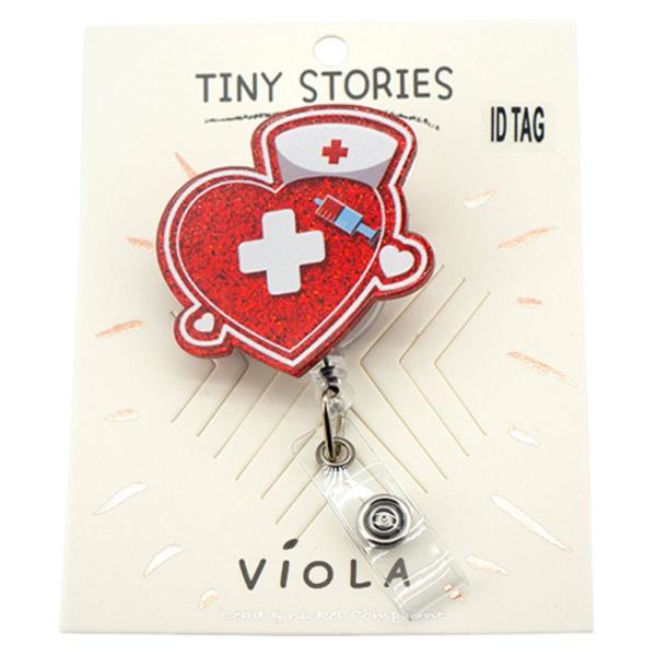 MEDICAL HEART ID BADGE REEL