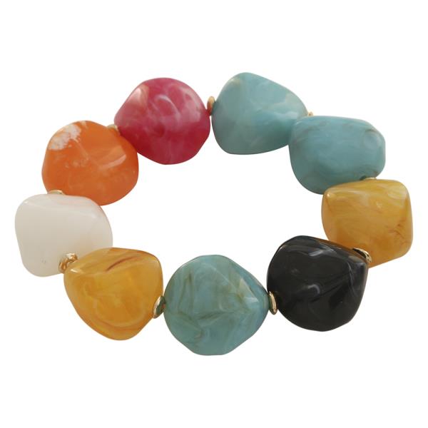 Chunky Stone Beaded Bracelet