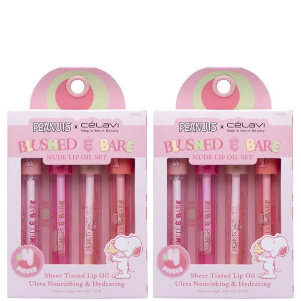 CELAVI Peanuts Blushed Bare Lip Oil Set (2 Units)