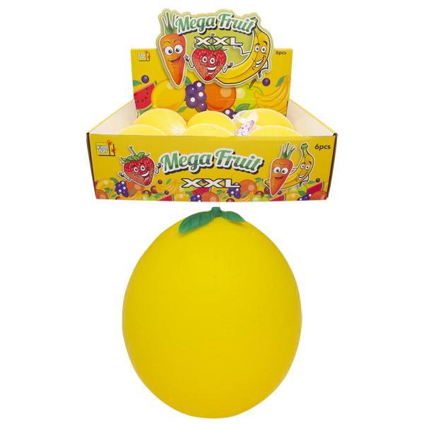 Mega Fruit XXL Lemon Squishy Toy (6 Units)