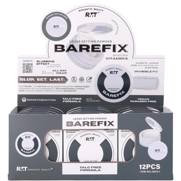 ROMANTIC BEAUTY BAREFIX INVISIBLE LOOSE SETTING POWDER (12 UNITS)