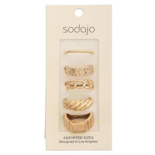 SODAJO Multi Mixed Ring Set