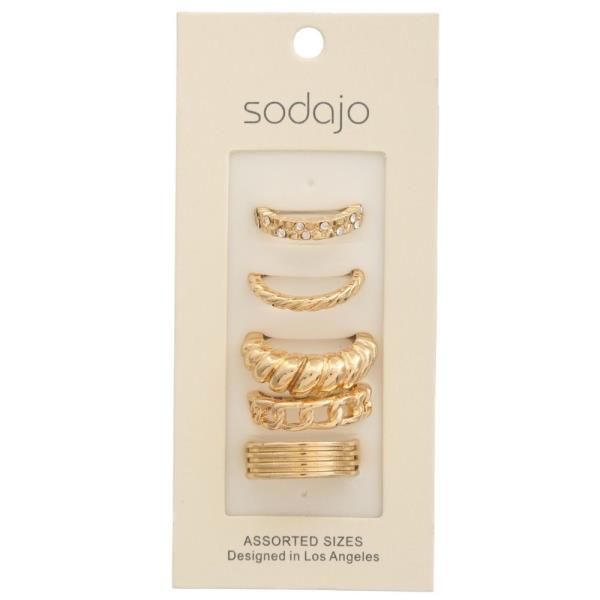 SODAJO Multi Mixed Ring Set
