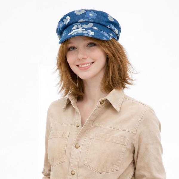 CC FLORAL DENIM FISHERMAN CAP