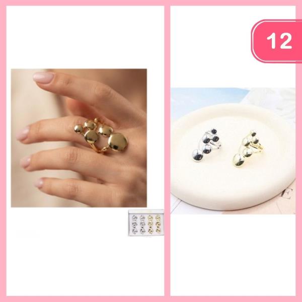Metal Bubble Ring (12 Units)