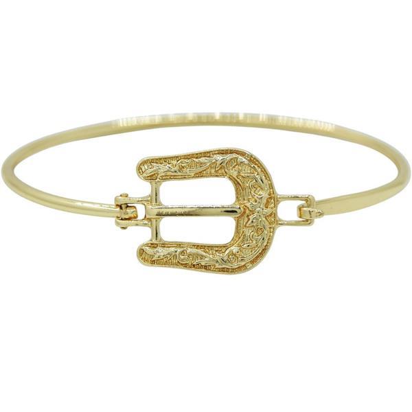 Western Buckle Cuff Bangle Bracelet