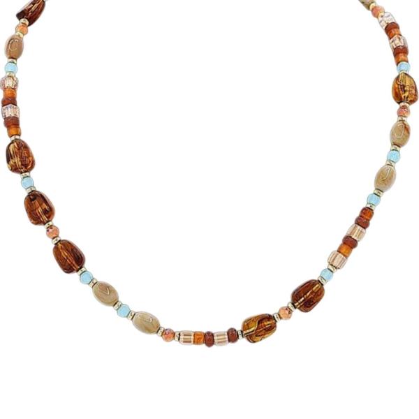 Multi Color Beaded Necklace