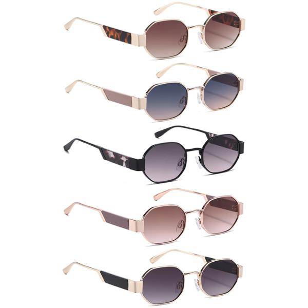 Metal Geometric Classic Sunglasses 1DZ