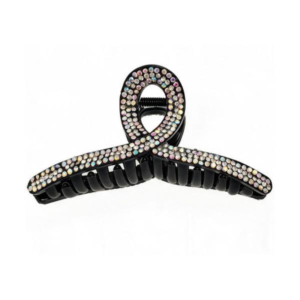 Rhinestone Loop Hair Claw Clip