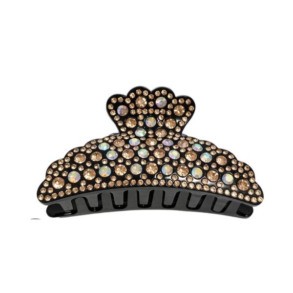Rhinestone Domed Hair Claw Clip