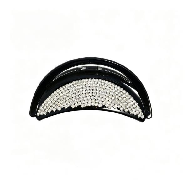 Rhinestone Rectangle Hair Claw Clip