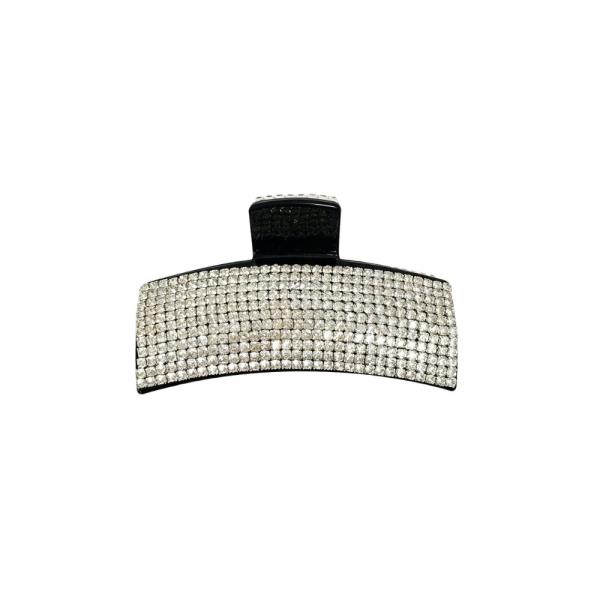 Rhinestone Rectangle Hair Claw Clip