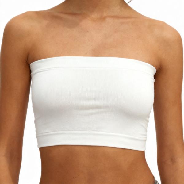 SEAMLESS STRAPLESS BANDEAU TUBE TOP