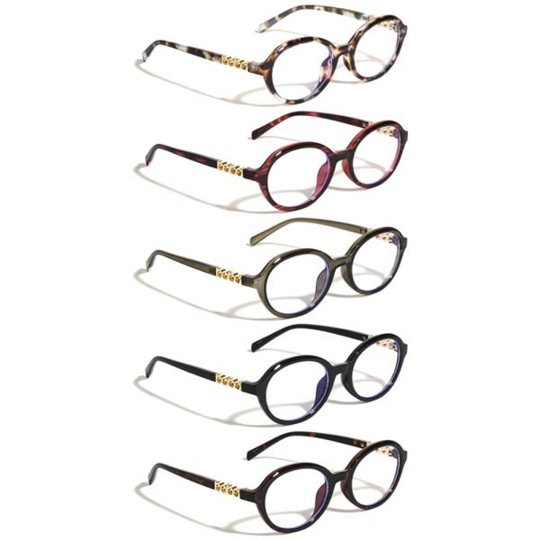 Blue Light Circles Round Butterfly Sunglasses 1DZ