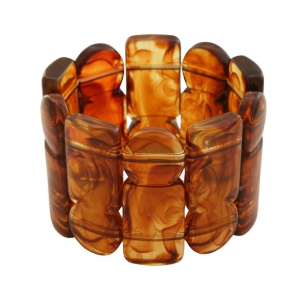 Long Tortoise Bar Stretch Bracelet