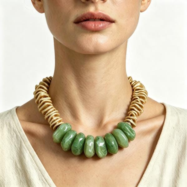Chunky Beaded Statement Necklace