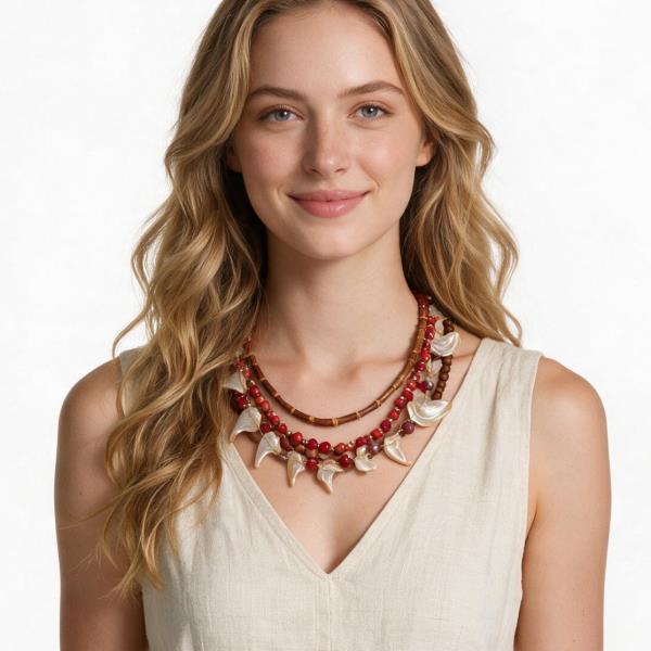 Layered Beaded Necklace