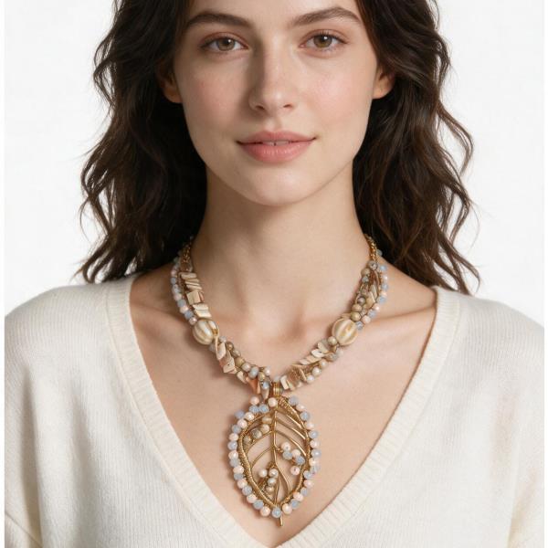 Sealife Shell Pendant Necklace
