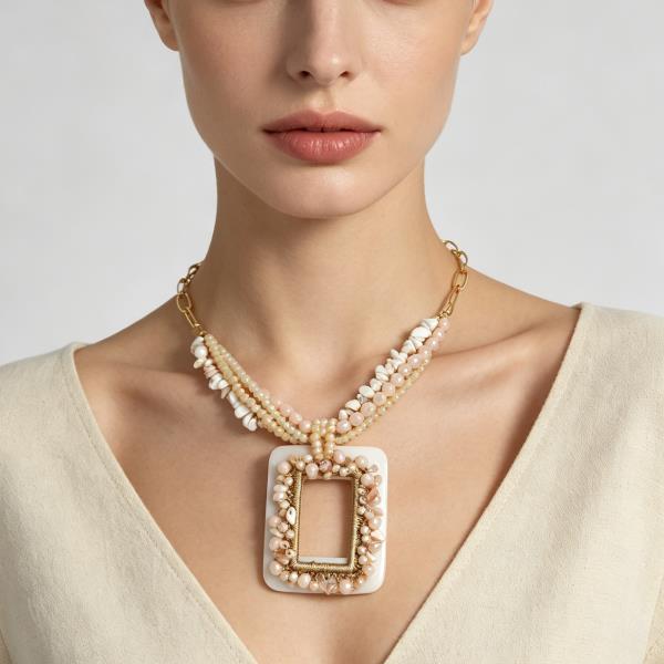 Rectangle Pendant Necklace