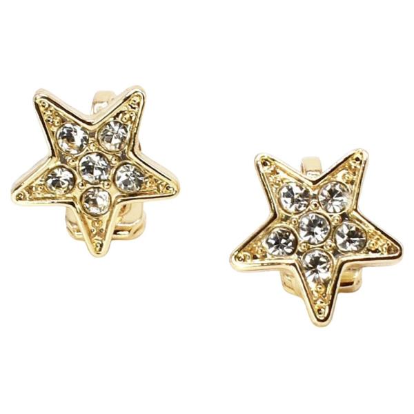 Rhinestone Star Clip On Earring