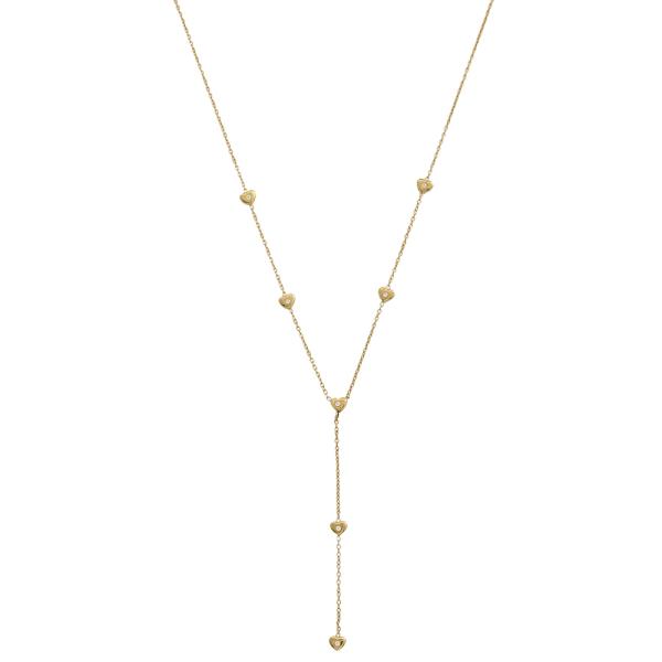 Stainless Steel Y Heart Necklace