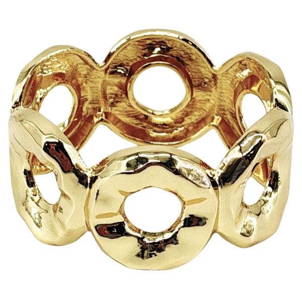 Hammered Circle Shape Bracelet