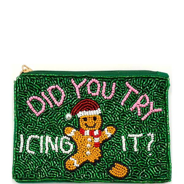 Seed Bead Gingerbread Did You Try Icing Coin Purse