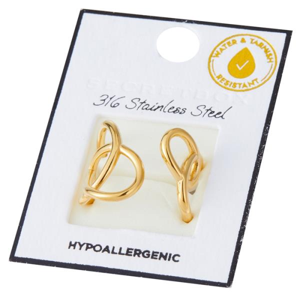 SECRET BOX Stainless Steel Organic Open Ring
