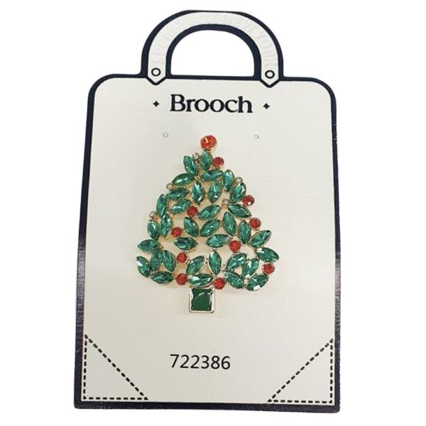 CHRISTMAS TREE BROOCH