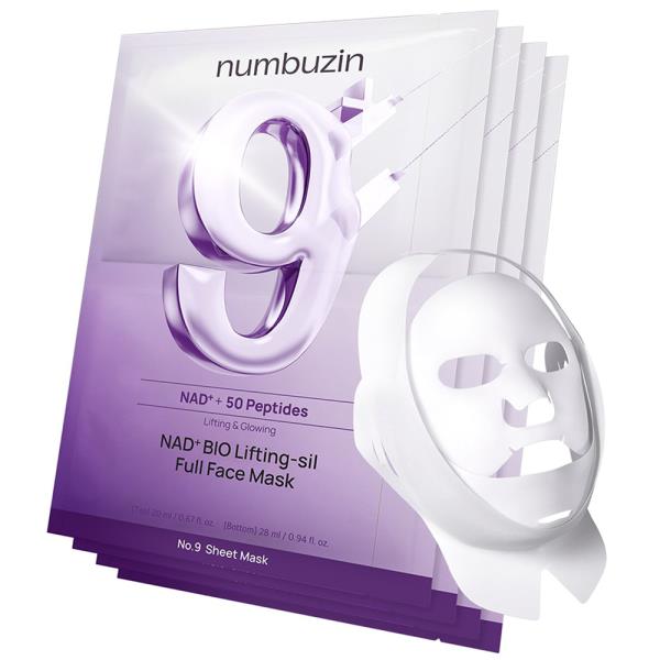 Numbuzin No 9 NAD Sil Full Face Mask (4 Units)