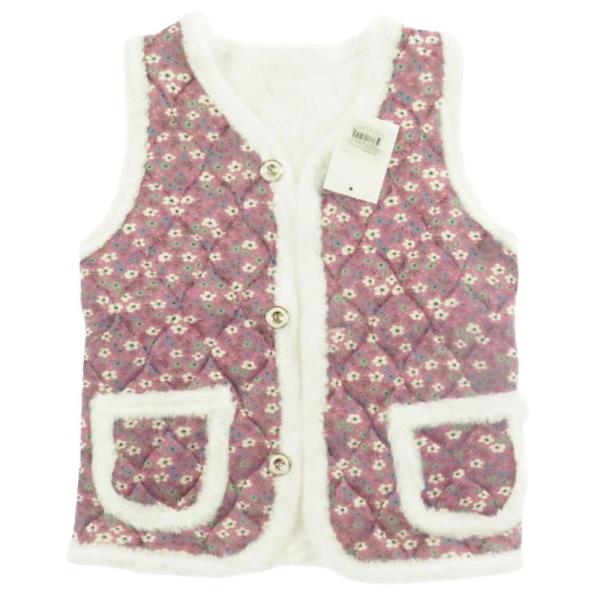 KIDS FLORAL QUILTED STYLE KIDS VEST