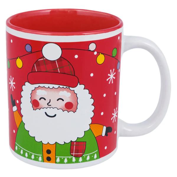 PARTY WORLD HOLIDAY MUG, 4", ASST