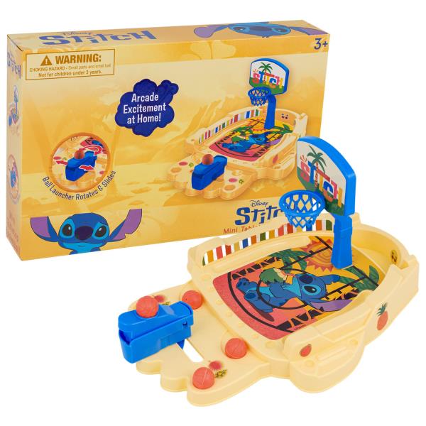 DISNEY Stitch Mini Tabletop Basketball Game Playset