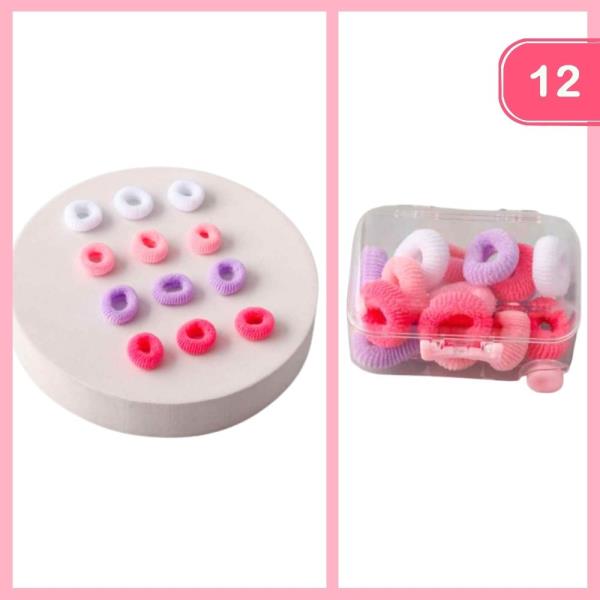 Mini Hair Scrunchies (12 Units)