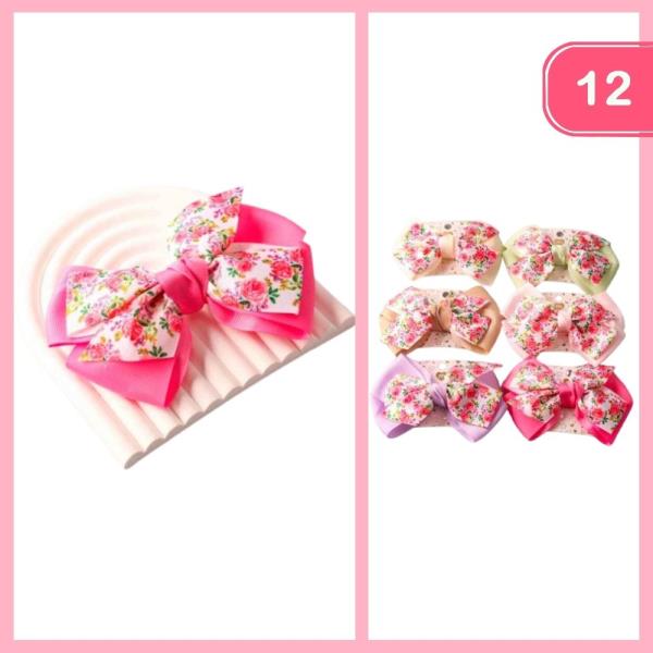 Rose Layer Boutique Hair Bow (12 Units)