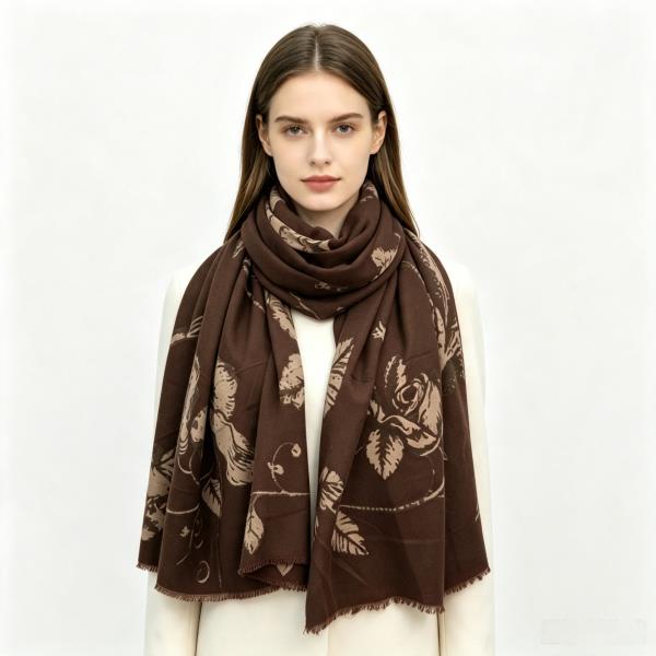 FLORAL PRINT LIGHTWEIGHT SCARF