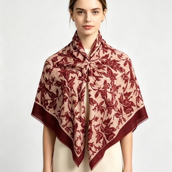 FLORAL PRINT LIGHTWEIGHT SCARF