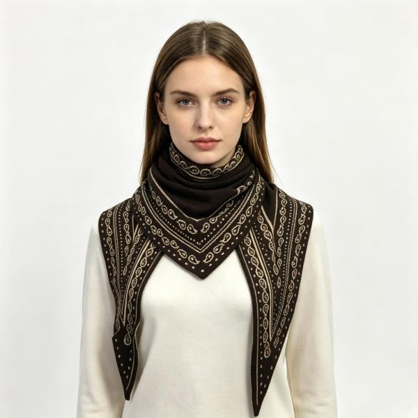 PAISLEY TRIANGLE SCARF
