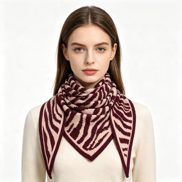 ZEBRA TRIANGLE SCARF