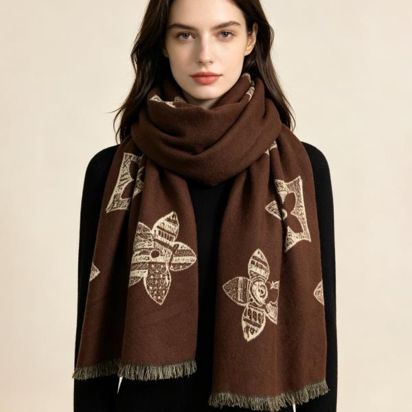 FLORAL PRINT OBLONG SCARF