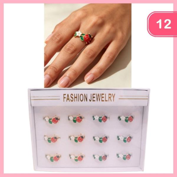 Ladybug Ring (12 Units)