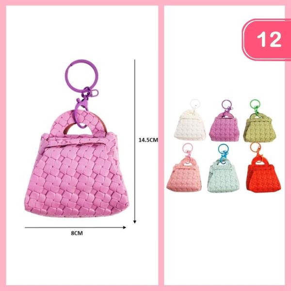 Mini Braided Purse Keychain (12 Units)