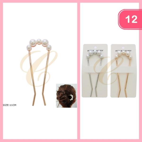 Elegant U Shape Hair Pin (12 Units)
