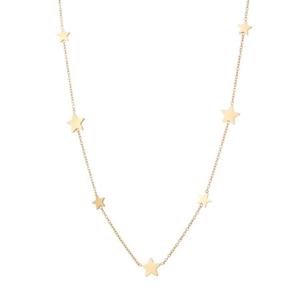 STAINLESS STEEL STAR NECKLACE