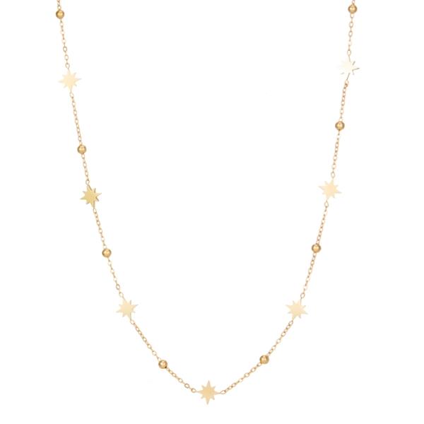 STAINLESS STEEL NORTH STAR NECKLACE