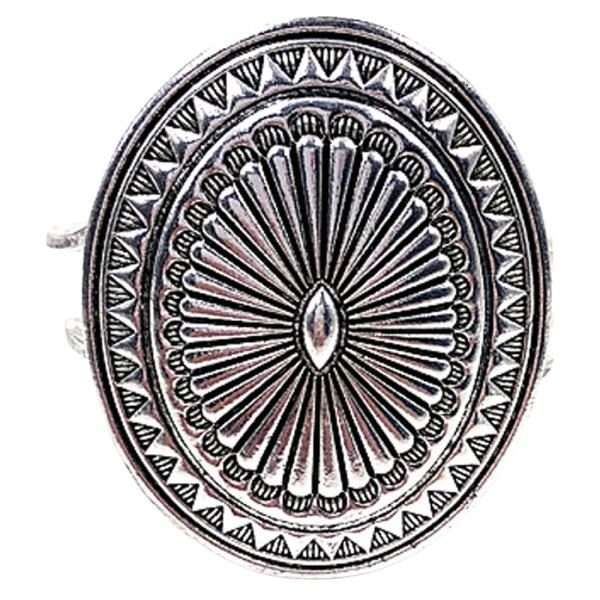Western Oval Concho Hinge Bracelet