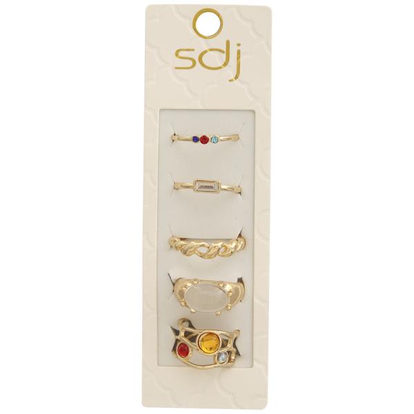 SDJ MIX ASSORTED MULTI RING SET