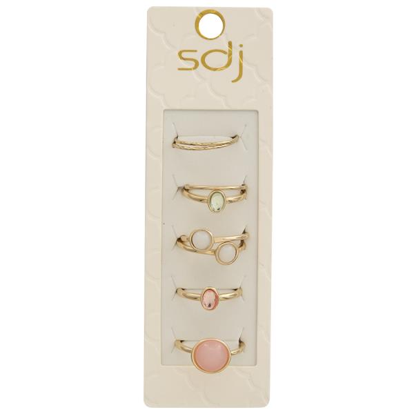 SDJ MIX ASSORTED MULTI RING SET