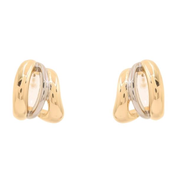 Triple Curved Half Hoop Post Earring